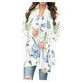 thumbnail image 2 of Cardigans d'Été pour Femmes à la Mode à Manches Longues Imprimé Floral Cardigan Veste Haut Cardigan Léger en Liquidation, 2 of 6