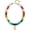 E, variant on SUETOR Initial Necklace for Women-Dainty 14K Gold Plated Bubble Letter Pendant Necklace Chunky Colorful Beaded Necklace with Boho Summer Beach Necklace for Her Jewelry Gifts