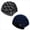 grey+blue, variant on Women's 2-Pack Plaid Knit Beanies,Fleece-Lined, Warm & Slouchy for Winter
