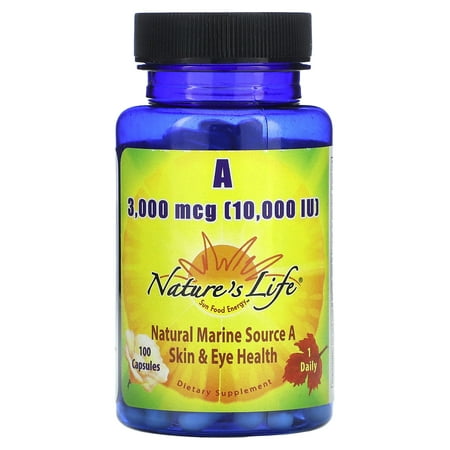 Natures Life Vitamin A 10,000 IU 100 Softgel