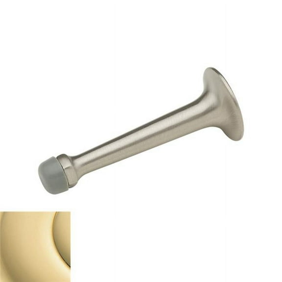 Baldwin 4050031 Wall Door Bumper, Non-Lacquered Brass