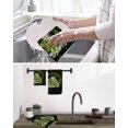 thumbnail image 5 of St Patrick's Day Kitchen Dish Towels for Drying Dishes Set of 3, Shamrock Leaf Coffee Cups Books Dark Green Waffle Weave Microfiber Hand Tea Bathroom Towels Quick Dry & Absorbent Towel 12x12, 5 of 7