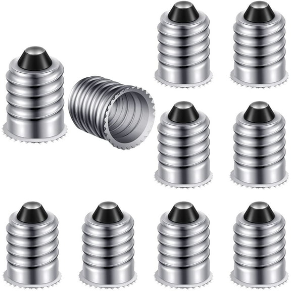 15 Pieces E14 to E12 Adapter Converter Lamp Adapter European Base (E14) to Candelabra Screw (E12) Socket Reducer European Base to Candelabra Screw Light Socket Reducer (Gold)