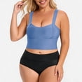 thumbnail image 3 of SPZTSX Plus Size Support Wireless Bras for Women Longline Wide Strap Breathable Comfort Seamless Everyday Sports Underwear, 3 of 8