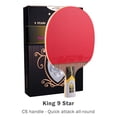 thumbnail image 1 of 729 Ping Pong Racket Professional Offensive Table Tennis Racket King 6 7 8 9Star ITTF Approved Ping Pong Paddle for Intermediate King 9 star-CS, 1 of 6