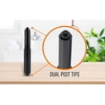 thumbnail image 2 of Portarrollos de papel higiénico de plástico negro, 18 cm de largo, varilla de repuesto con resorte, compatible con rollos de papel higiénico extra grandes., 2 of 5