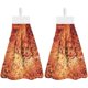 thumbnail image 1 of wonima01 Kitchen Hand Towels with Button Hanging Loops Bathroom Fall Maple Leaf Thanksgiving Decor Small Bath Hand Towel Soft Hanging Tie Towels Quick Dry Hand Absorbent Dish Towels Decor Set of 2, 1 of 1