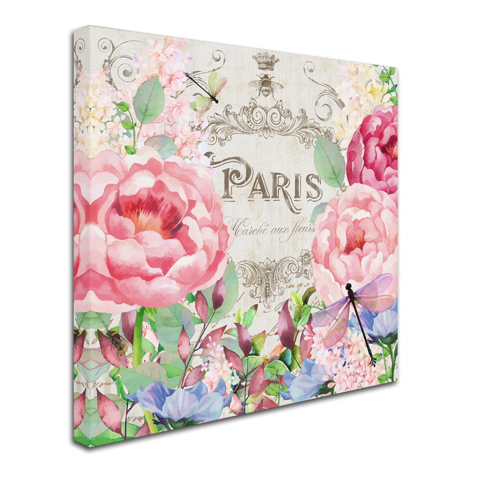 Trademark Fine Art 'Paris Flower Market I' Canvas Art by Tina Lavoie