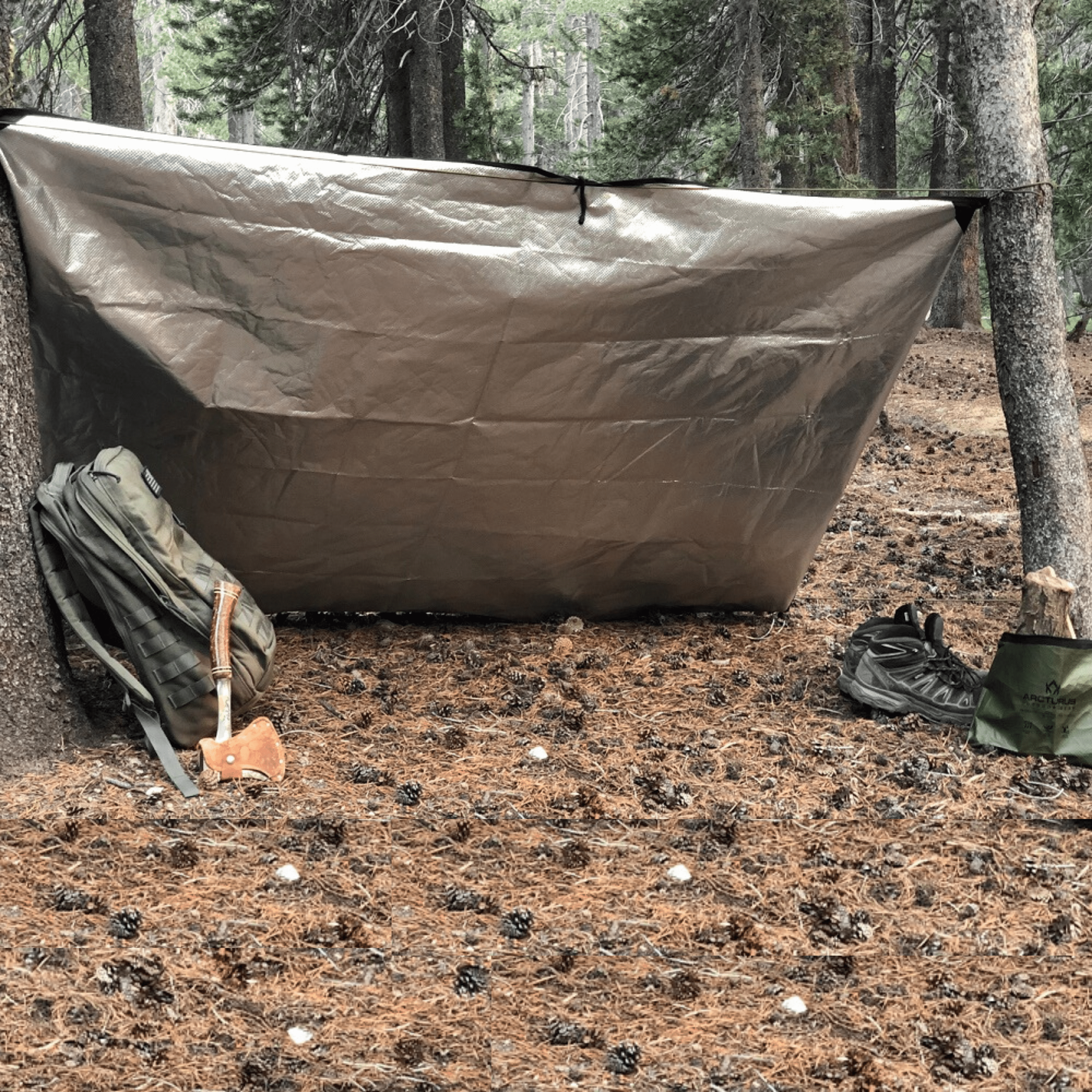 Outdoor Emergency Tent 96"x24" Sleeping Bag Survival Reflective Shelter Camping 