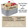 thumbnail image 6 of Didog Personalized Dog Cat Toy Storage Basket Cloth Home Organizer Carrier Bin & Handle, 6 of 8