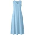thumbnail image 6 of Horkkom Maxi Dresses for Women Sleeveless Linen Summer Dresses Beach Casual Long Dresses with Pockets, S-2XL, 6 of 9