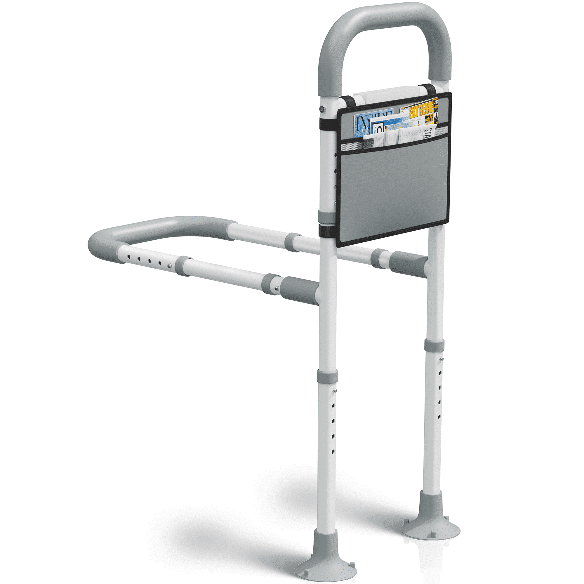 Mr IRONSTONE Bed Rail for Elderly Adults Safety with Leg Adjustable Bed Cane Tool-Free Assembe