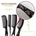thumbnail image 2 of Juego de 4 Peines de Pelo y Cepillos para Cabello Portátiles para Mujeres y Hombres, 2 of 6