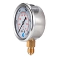 thumbnail image 3 of Medidor de vacío para general Medidor de dial con relleno de inferior BSP de 1/4 "TAMAÑO 10000psi shamjiam Manómetro de vacío, 3 of 8