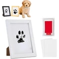 thumbnail image 1 of Kit de marco y almohadillas de tinta para huellas de patas, kit de impresión de huellas de patas de perros y gatos, kit para hacer huellas de patas, regalo de recuerdo conmemorativo para mascotas, mar, 1 of 7
