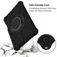 thumbnail image 2 of Dteck Case for Samsung Galaxy Tab A8 10.5 Inch (2022), SM-X200/X205/X207 with 360 Degree Rotating Kickstand Shoulder Strap Heavy Duty Protective Rugged Case Cover, Black, 2 of 7