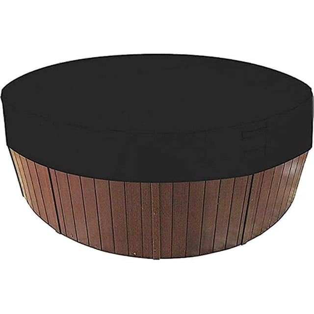 Bâche Ronde pour Piscine, Bâche Solaire pour Piscine, Imperméable et Résistante aux UV, Couverture de Protection pour Spas, 210d pour Baignoire de Spa Extérieur, 200*30cm