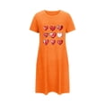 thumbnail image 5 of WJHWSX Nightgowns for Women,Womens Nightgown,Soft,Easy Care,Printed,Orange,XL(US:10), 5 of 5