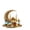 D, variant on Ramadan Acrylic Crescent Moon Mosque Decor 7.9 Inches Tabletop Islamic Festival Ornament for Shelf Display, Eid Mubarak Home Decoration Accent