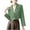 Green, variant on ITSAME Blazer for Womens, Solid Color One Button Long Sleeve Lapel Fashion Cropped Suit Jacket Beige XL