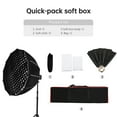 thumbnail image 4 of Tignapoo 23.6" Professional Studio Softbox with Bowens Mount, 12-Sided Deep Parabolic Design, Quick Setup, Includes Honeycomb Grid, Ideal for Photography, Portraits, Live Streaming, and Video, 4 of 6
