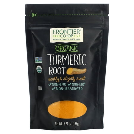 Frontier Natural Products Organic Turmeric Root Ground 6.21 oz Bag