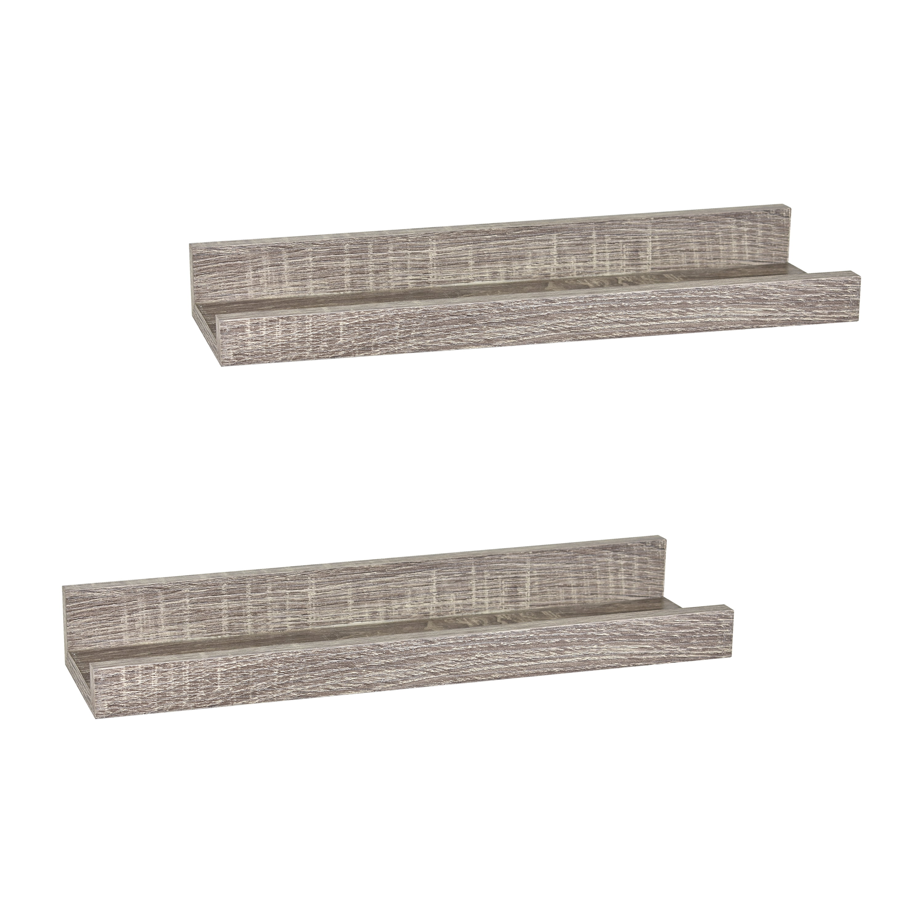 Mainstays Modern 4" x 15" Rustic Floating Shelves (2 Count)