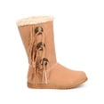 thumbnail image 2 of Liliana DD10 Women Suede Fur Lining Medallion Fringe Winter Boot, 2 of 5