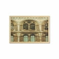 thumbnail image 1 of Urban Wall Art with Frame, Historical Architecture European City Building in London British Culture Art Photo Print, Printed Fabric Poster for Bathroom Living Room, 35" x 23", Sepia, by Ambesonne, 1 of 2