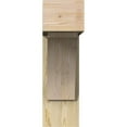 thumbnail image 2 of Ekena Millwork 8"W x 26"D x 26"H Thorton Block Rough Sawn Bracket w/ Offset Brace, Douglas Fir, 2 of 25
