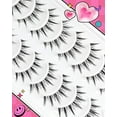 thumbnail image 6 of False Eyelashes Natural Look 10mm Short Very Small False Lashes Wispy with 0.10mm Thin Band Every Day Naturales Fake Eye Lash Strips 10 Pairs Pack(FR105), 6 of 11