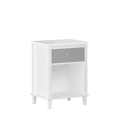 thumbnail image 4 of Tcbosik Night Stand with Drawer, 2-Tier Bedside Table with Open Shelf, Accent End Table for Bedroom, Living Room, Easy Assembly, White+Gray, 4 of 7