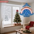 thumbnail image 3 of Stylish Metal Hanging Christmas Tree Wind Spinner - Festive Design with Colorful Ornaments & Wooden Top for Garden Decor, 3 of 7