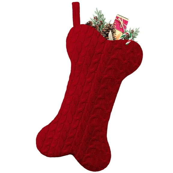 Event & Party Supplies,Dog Christmas Stocking Knit Stocking For Dogs Bone Shape Dog Stocking Christmas Large Pet Stockings Hanging Dog Christmas Stocking For Dogs Cats