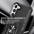 thumbnail image 6 of Allytech for Samsung Galaxy A13 5G Case Heavy Duty Hybrid 360 Rotating Ring Stand Magnetic Kickstand Military Grade Anti-Fall Protection Shockproof Hard Phone Cover, Black, 6 of 10