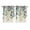 Blue Green, variant on Blue Teal Botanical Kitchen Curtains Small Short 39 Inch Length, Weeping Fall Eucalyptus Leaves Grommet Top Bedroom Living Room Curtains, Light Filtering Cafe Curtain Drapes 2 Panels Set 55''x39''