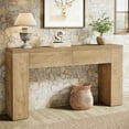 thumbnail image 4 of Tribesigns 63-Inch Wooden Console Table with 2 Hidden Drawers, Farmhouse Rustic Brown Sofa Table for Living Room, Hallway, Entryway, Foyer, Easy Assembly, 4 of 6