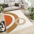thumbnail image 4 of Simple Boho Rugs For Living Room, Abstract Rainbow Rugs For Bedroom, Ultra Soft Short Pile Machine Washable Carpet For Kids Room Under Kitchen Table Apartment Office, 4 of 7