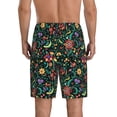 thumbnail image 4 of Lsque Mexican Flower 1 Mens Sleep Pajama Shorts,Short Pajama Pants, Cotton Ultra-Soft Knit-X-Large, 4 of 9