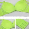 thumbnail image 5 of OGLCCG Push Up Underwire Bras for Women Seamless Full Coverage Padded Wireless Bra Solid Color Comfortable Everyday Bralette, 5 of 7