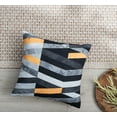 thumbnail image 5 of Ada Home Decor Decorative Square Throw Pillow, 18" x 18", Marble Stripes Printed, 5 of 6