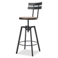 thumbnail image 6 of Metal Chair with Wooden Seat,Black Metal & Wood Furniture Dining Seating for Dining, 6 of 13