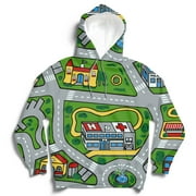 Toy Car Mat Graphic Pullover Hoodie | Unisex, Up to 4XL