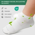 thumbnail image 5 of AMITOFO Women Low Cut Bamboo Viscose Ankle Socks, Thin Mesh Breathable Ultra - Soft & Moisture - Wicking Seamless Athletic Socks for Men and Women (Size 9 11, 6 Pair White), 5 of 6