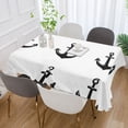 thumbnail image 2 of Yayeee Tablecloths for Rectangular Tables 54 x 54 inch Party Table Cover, Anchor Pattern, 2 of 6