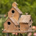 thumbnail image 5 of Zaer Ltd. Large Copper-Colored Multi-Birdhouse Stakes, Room for 4 Bird Families in Each, 5 of 7
