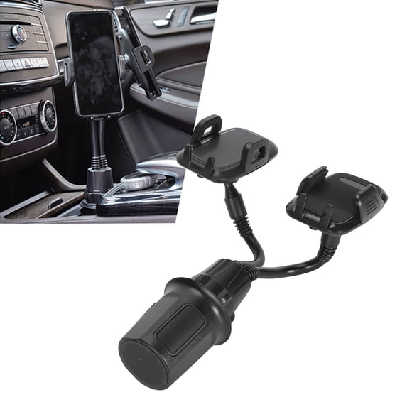 Adjustable Phone Holder Car Cup Holder, Cup Holder Phone Mount 360 Degree Rotatable For Smartphones