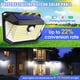 thumbnail image 2 of Paquete de 2 luces solares con sensor de movimiento - 76 COB, luz exterior con sensor de movimiento, impermeable, inalámbrica, de seguridad, luz de pared exterior para jardín, 2 of 5