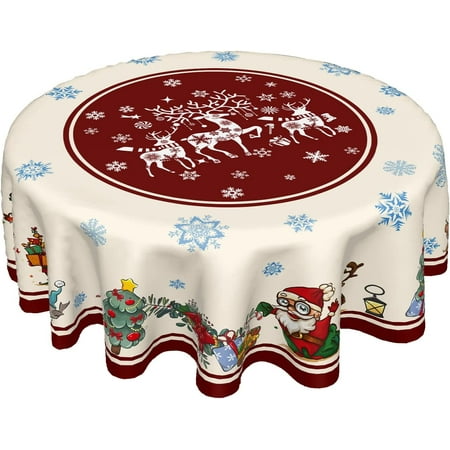 

Sweetshow St Patricks Day Round Tablecloth 60 Inch Spring Shamrock Tablecloth Green and Black Plaid Tablecloth Stain-Resistant Wipeable for Dining Table for Patio Outdoor Picnic Party