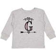 thumbnail image 3 of Inktastic Letter G Monogram Tribal Arrow Girls Long Sleeve Toddler T-Shirt, 3 of 5